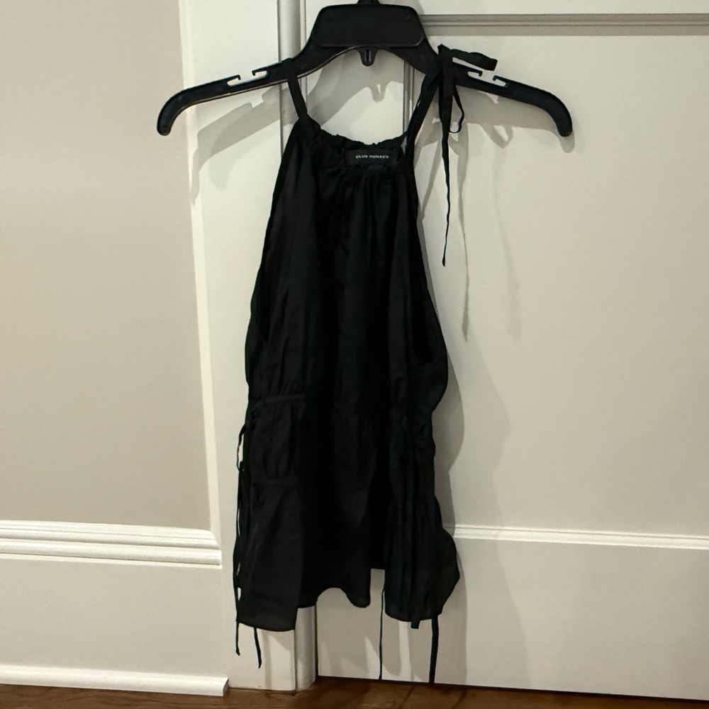 Club Monaco Black Sleeveless Top